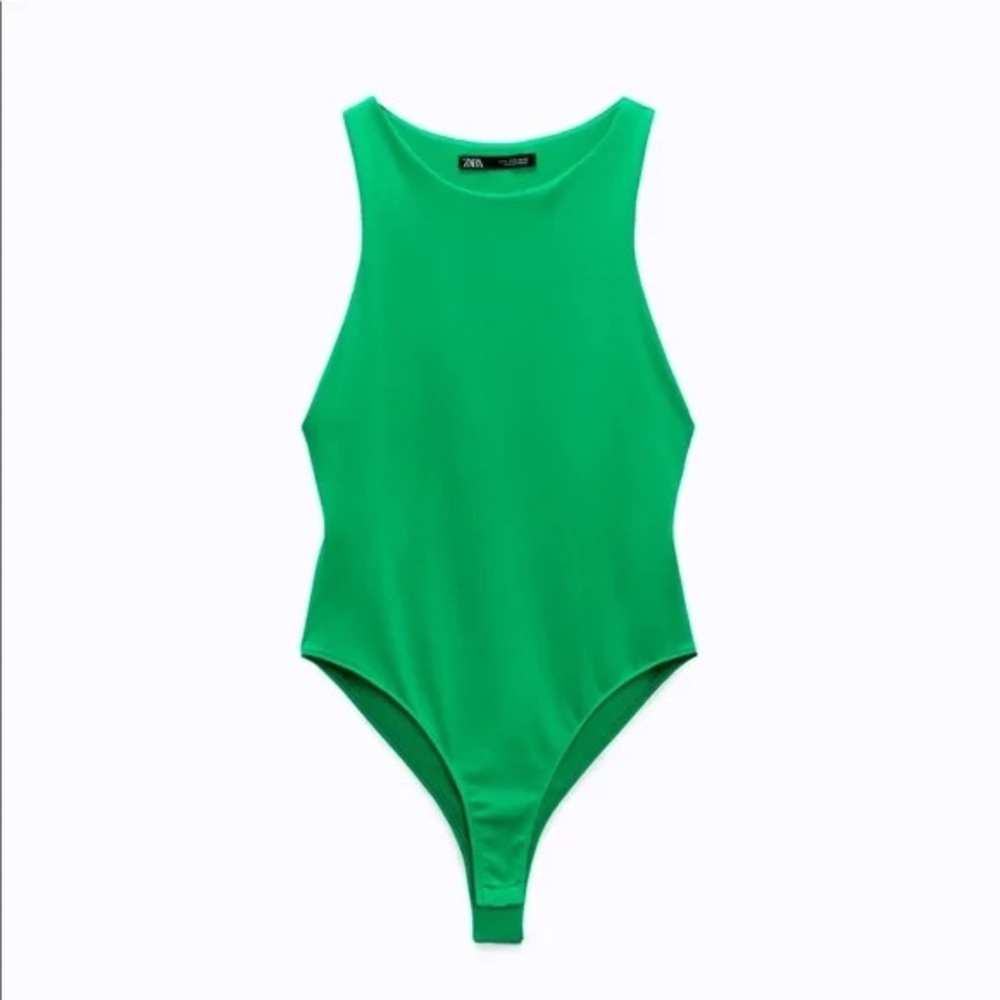 💚 ZARA HALTER NECK BODYSUIT 💚